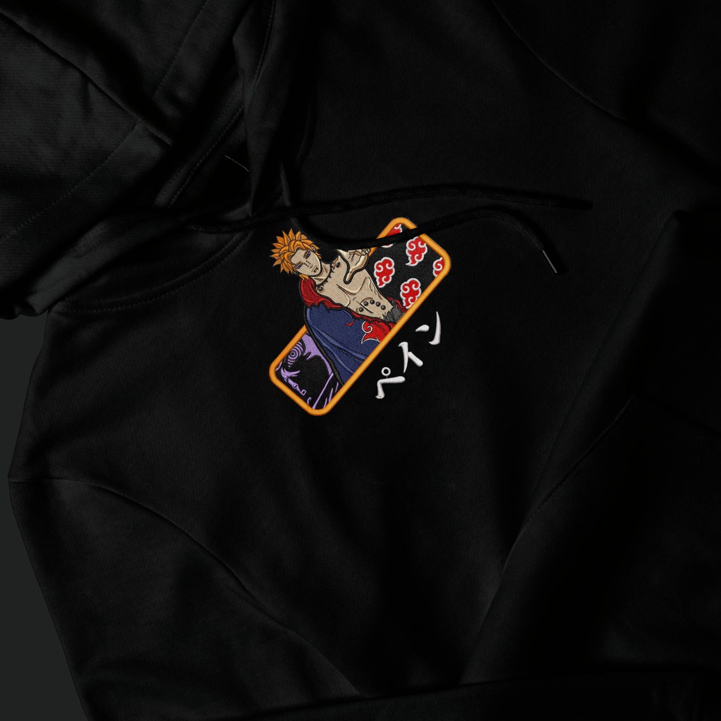 Limited Naruto Pain Embroidered Anime Hoodie Sweatshirt