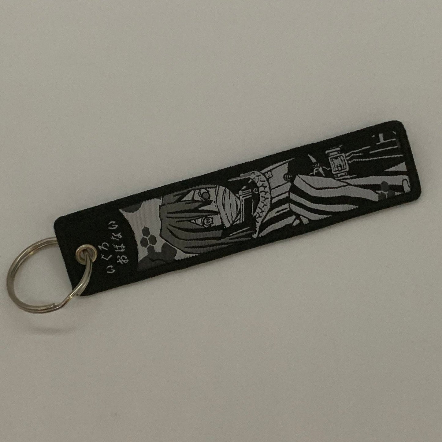 LIMITED Demon Slayer Obanai Iguro EMBROIDERED KEY CHAIN