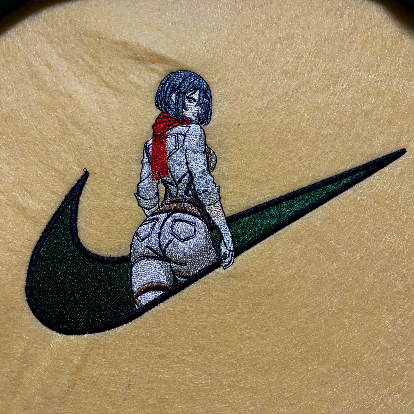 LIMITED AOT Mikasa Ackerman Gyat EMBROIDERED Gym HOODIE
