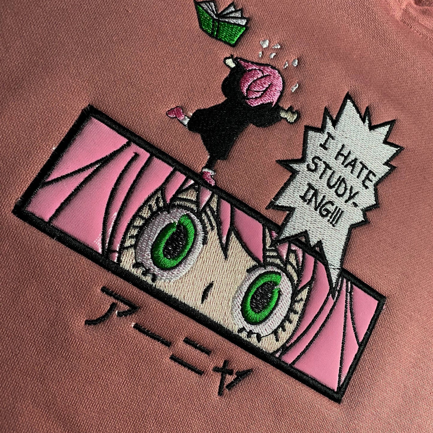 LIMITED Spy X Family "I Hate Studying" EMBROIDERED ANIME HOODIE