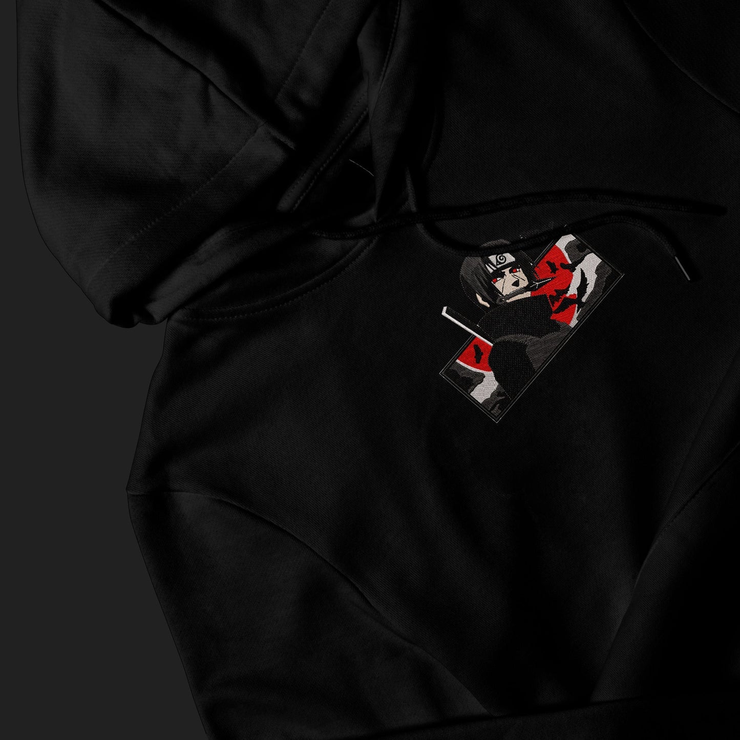 LIMITED SASUKE ITACHI RAGE BOXED EMBROIDERED ANIME HOODIE