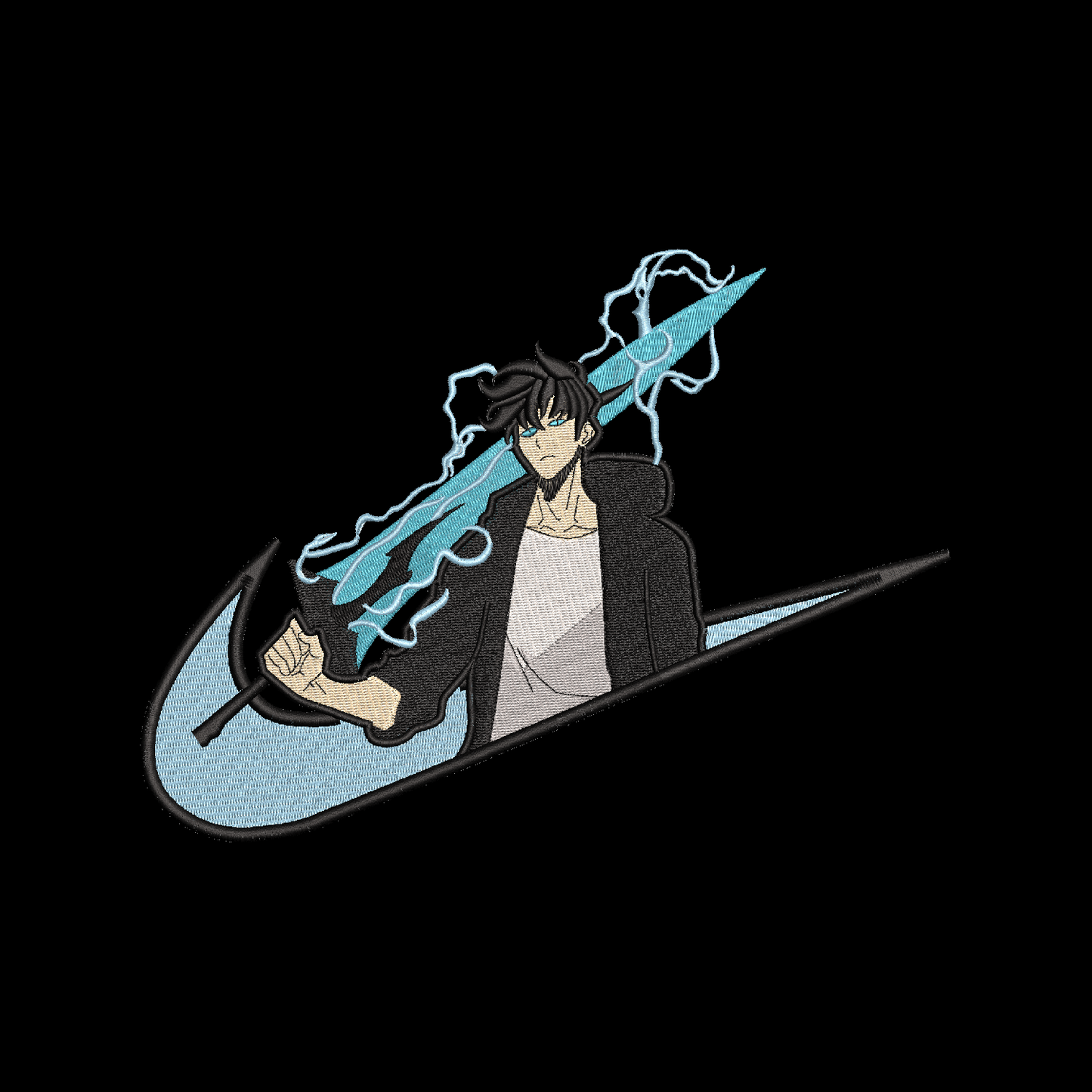 LIMITED Solo Leveling Sword of the Monarch EMBROIDERED ANIME HOODIE