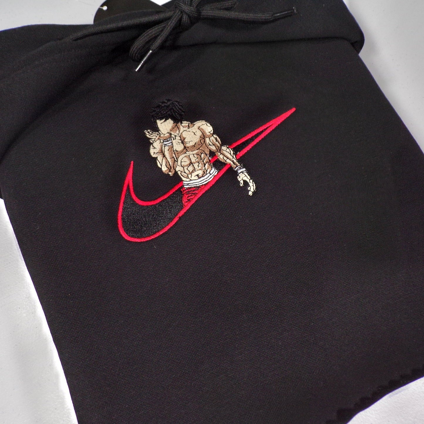 Custom Baki the Grappler Hanma Embroidered Crewneck OR Hoodie Sweatshirt