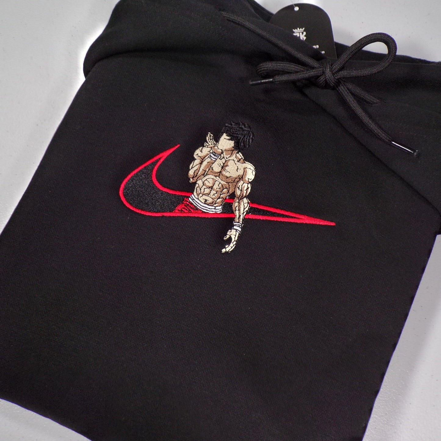 Custom Baki the Grappler Hanma Embroidered Crewneck OR Hoodie Sweatshirt