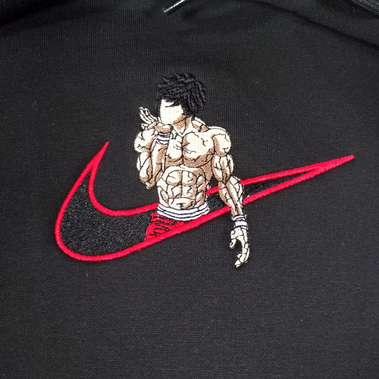 Custom Baki the Grappler Hanma Embroidered Crewneck OR Hoodie Sweatshirt