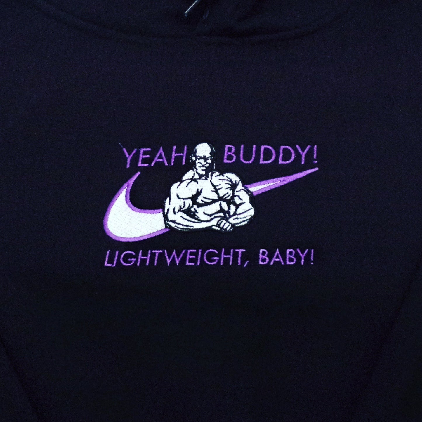 Custom Yeah Buddy! Ronnie Coleman Gym Bro Embroidered Crewneck OR Hoodie Sweatshirt