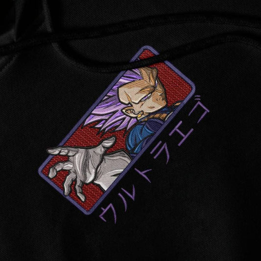 Limited Dragonball Ultra Ego Vegeta Embroidered Anime Hoodie Sweatshirt