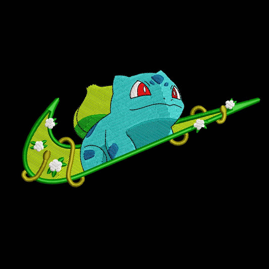 Custom Pokémon Bulbasaur Embroidered Crewneck OR Hoodie Sweatshirt