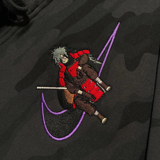 No Re-Stock: Custom Naruto Madara Embroidered Crewneck OR Hoodie Sweatshirt