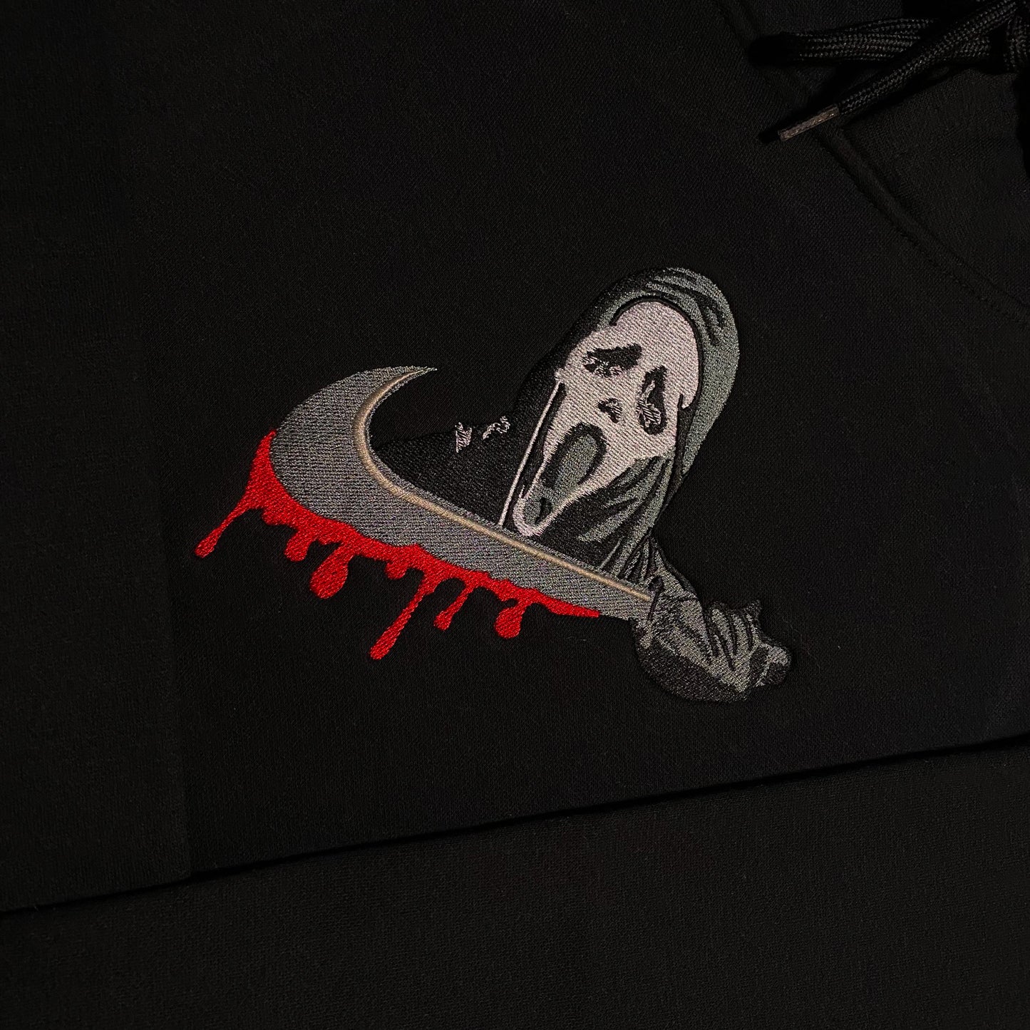 No Re-Stock: Custom Scream Embroidered Crewneck OR Hoodie Sweatshirt