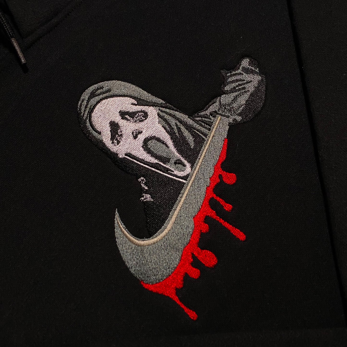 No Re-Stock: Custom Scream Embroidered Crewneck OR Hoodie Sweatshirt