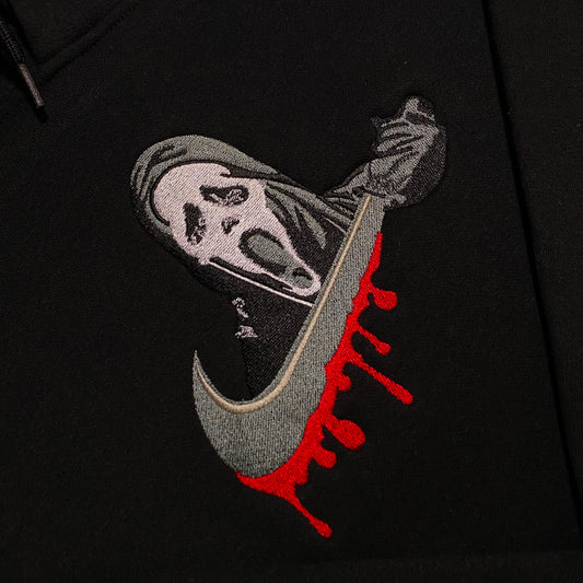 No Re-Stock: Custom Scream Embroidered Crewneck OR Hoodie Sweatshirt