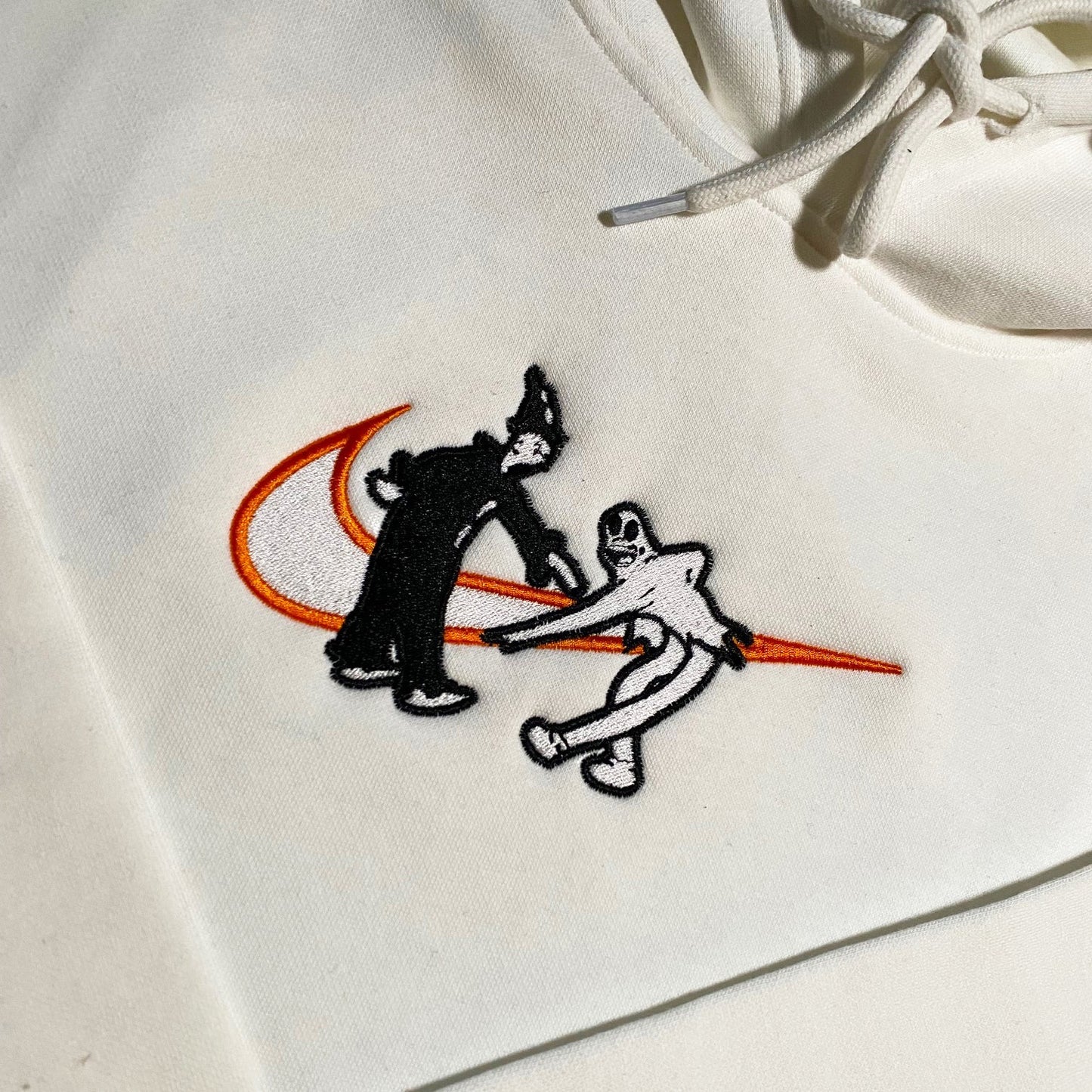Custom Koko the Ghost Clown Halloween Ghostmane Edition Embroidered Crewneck OR Hoodie Sweatshirt