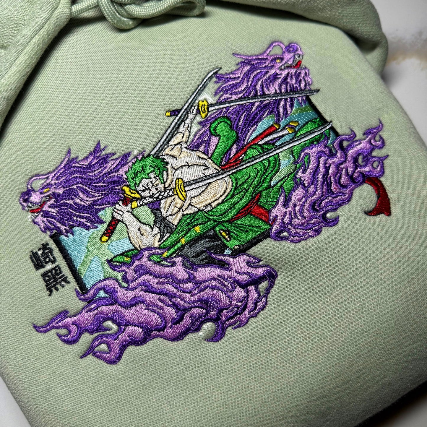 LIMITED Zoro Pirate Blades EMBROIDERED HOODIE