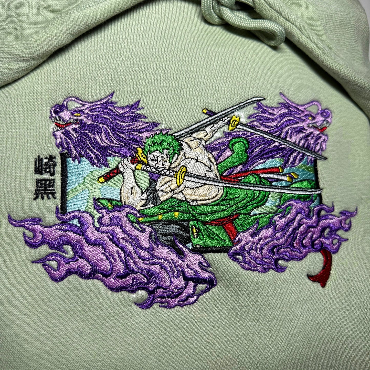 LIMITED Zoro Pirate Blades EMBROIDERED HOODIE
