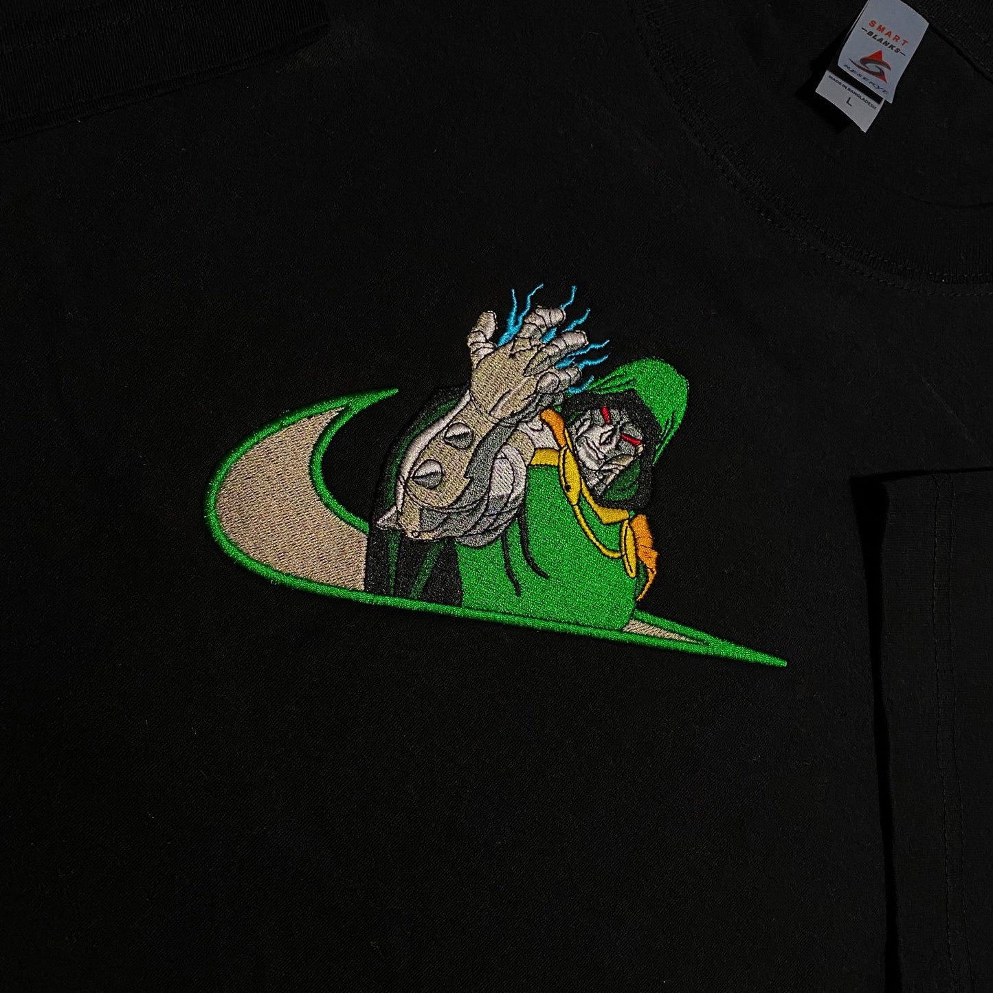 Custom MF Dr. Doom Embroidered Crewneck OR Hoodie Sweatshirt