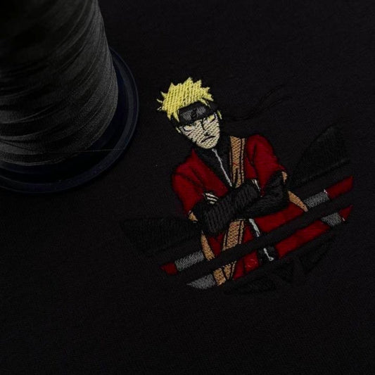 Custom Naruto Hokage Embroidered Crewneck OR Hoodie Sweatshirt