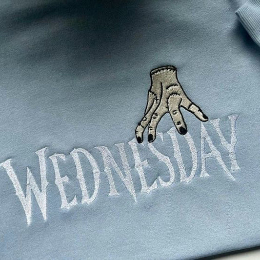 No Re-Stock: Custom Wednesday Adams Embroidered T-Shirt