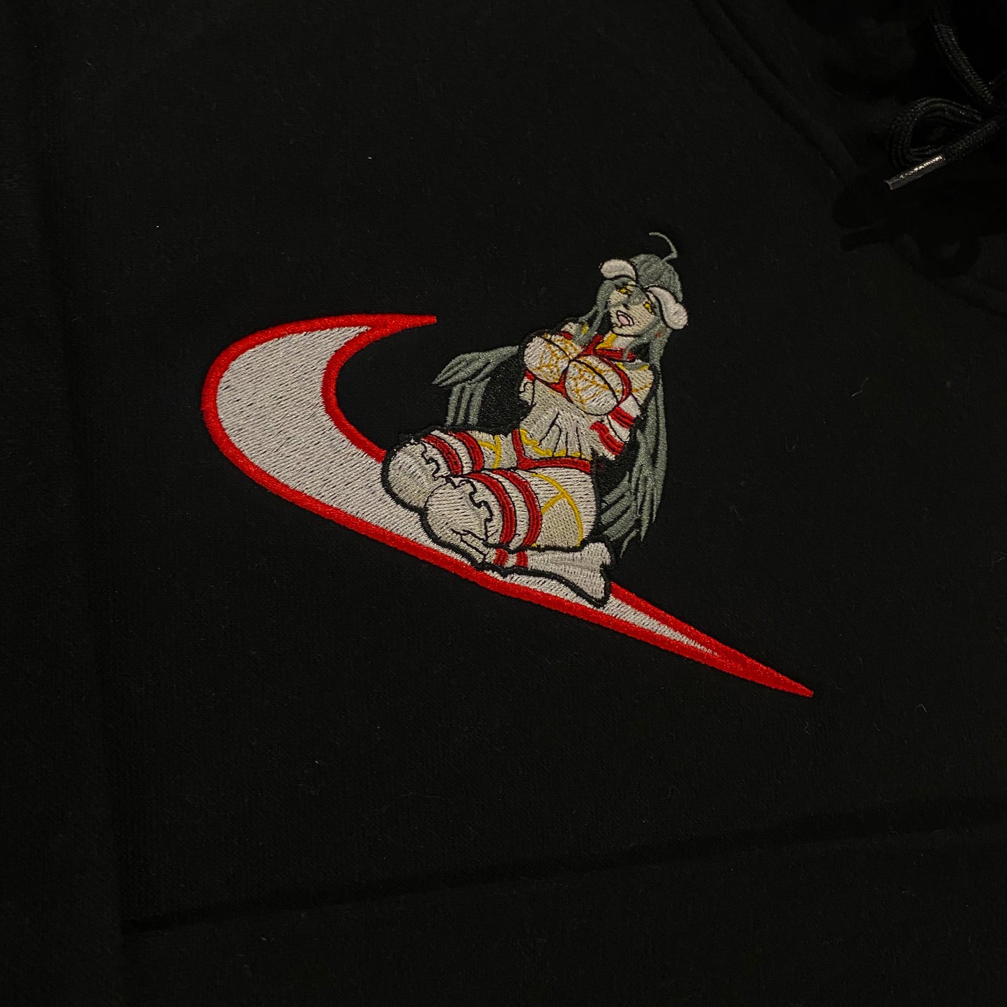 LIMITED Overlord Albedo Gyat EMBROIDERED ANIME HOODIE