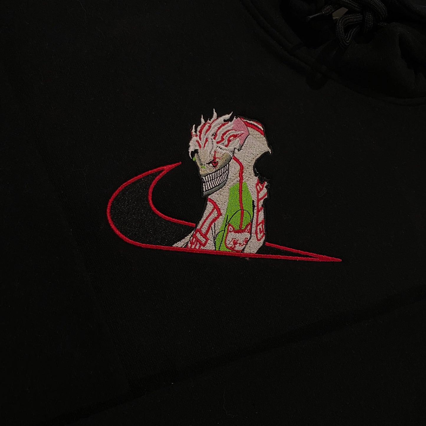 No Re-Stock: Custom Dandadan Ken Embroidered Crewneck OR Hoodie Sweatshirt