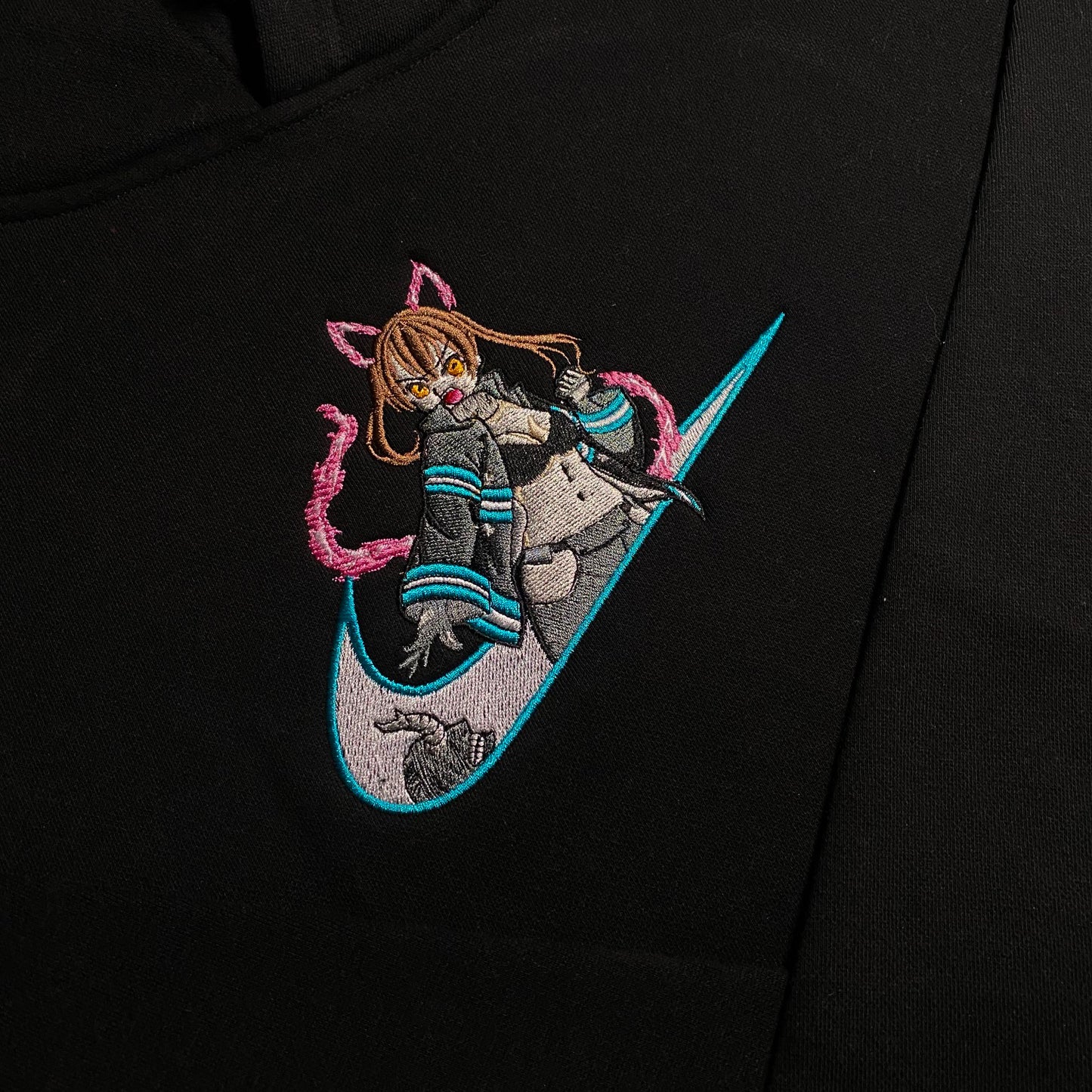 No Re-Stock: Custom Fire Force Tamaki Kotatsu Embroidered Crewneck OR Hoodie Sweatshirt