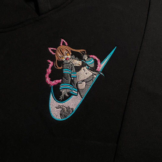 No Re-Stock: Custom Fire Force Tamaki Kotatsu Embroidered Crewneck OR Hoodie Sweatshirt