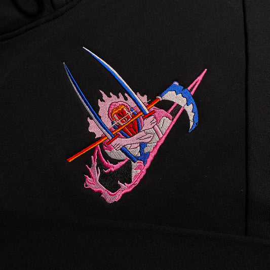 No Re-Stock: Custom One Piece Zoro Embroidered Crewneck OR Hoodie Sweatshirt