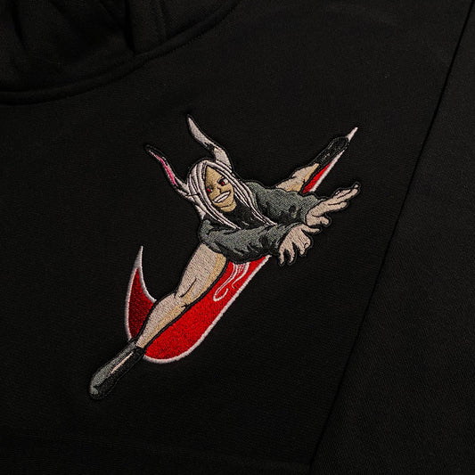 No Re-Stock: Custom MHA Mirko Embroidered Crewneck OR Hoodie Sweatshirt