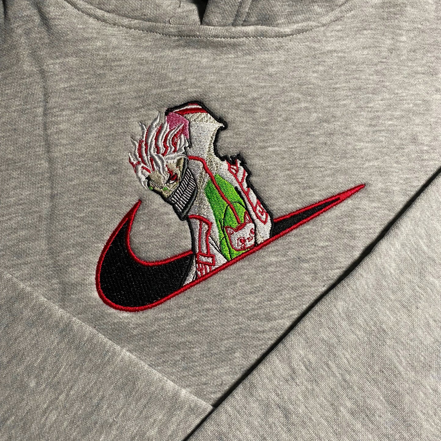 No Re-Stock: Custom Dandadan Ken Embroidered Crewneck OR Hoodie Sweatshirt