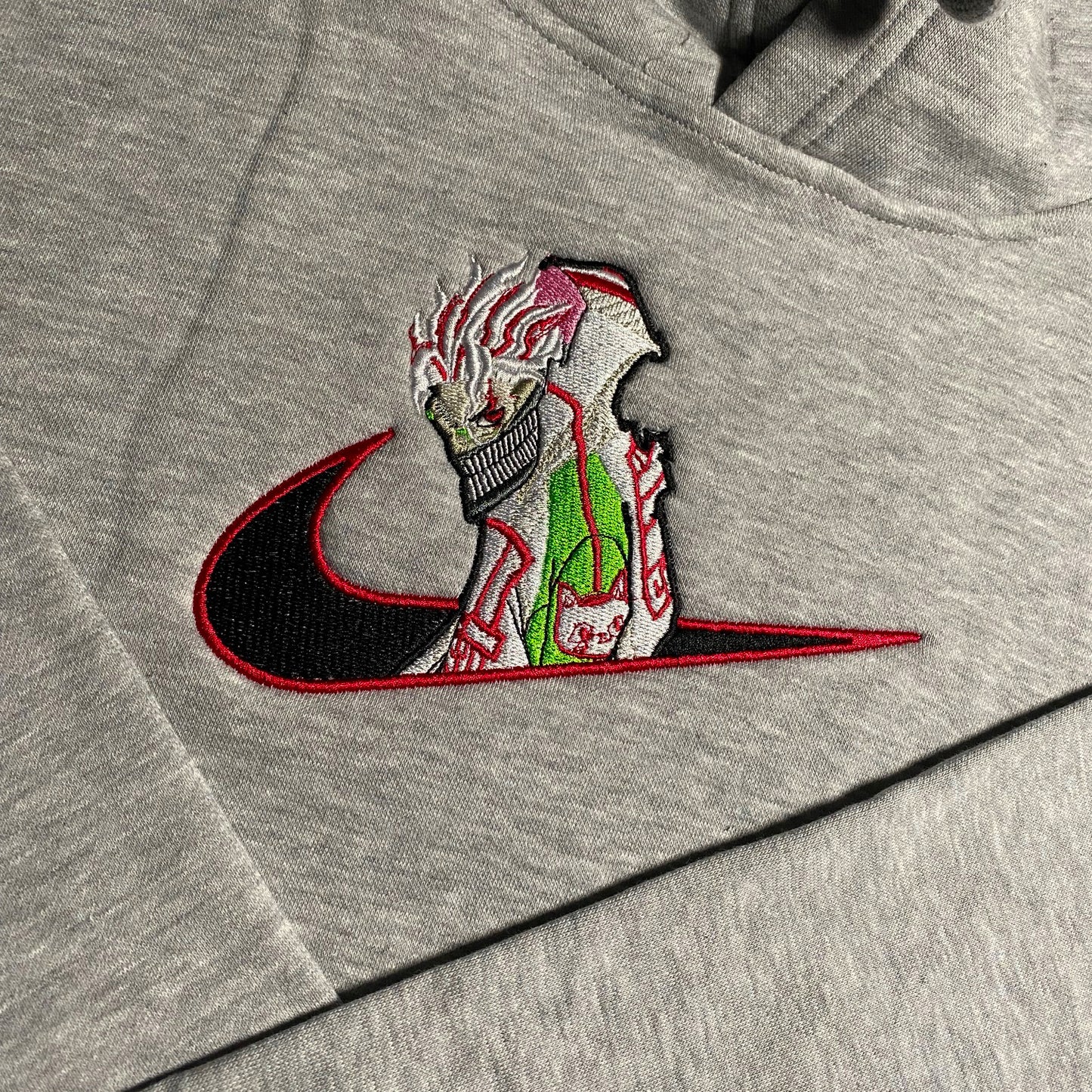 No Re-Stock: Custom Dandadan Ken Embroidered Crewneck OR Hoodie Sweatshirt