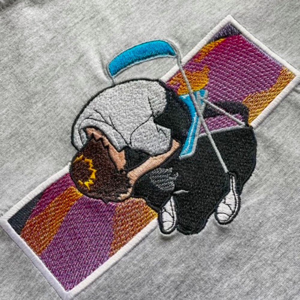 Custom Evangelion Shinji Ikari Embroidered Crewneck OR Hoodie Sweatshirt