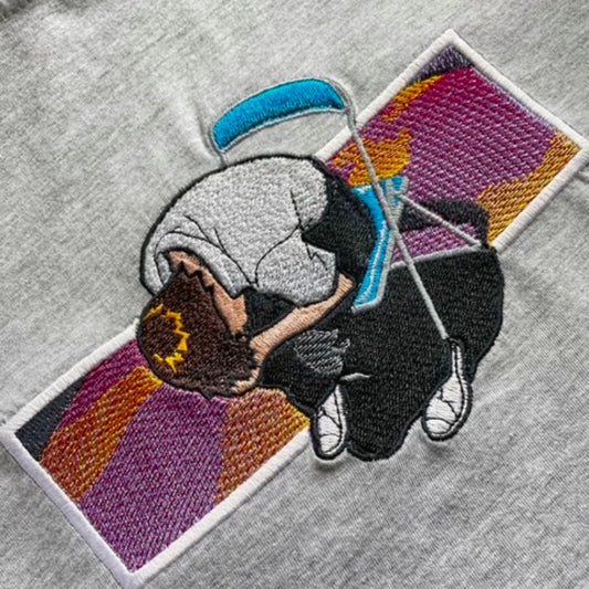 Custom Evangelion Shinji Ikari Embroidered Crewneck OR Hoodie Sweatshirt