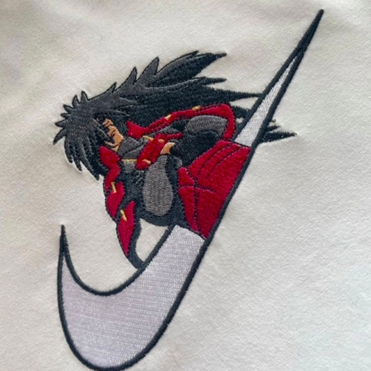 Custom Naruto Madara Embroidered Crewneck OR Hoodie Sweatshirt