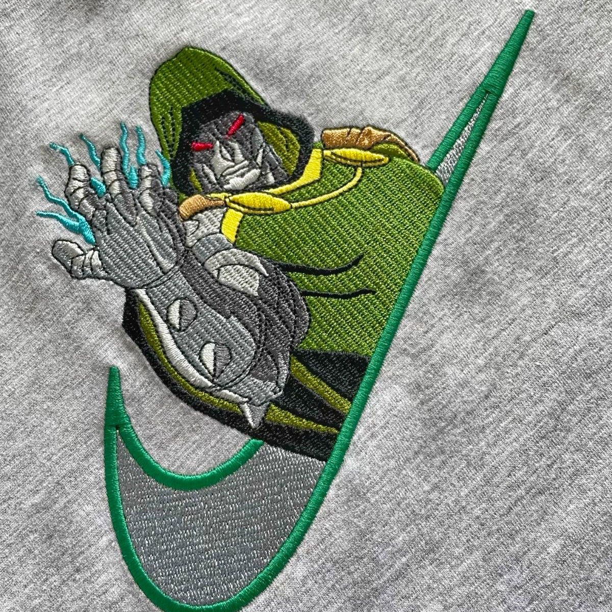 Custom MF Dr. Doom Embroidered Crewneck OR Hoodie Sweatshirt