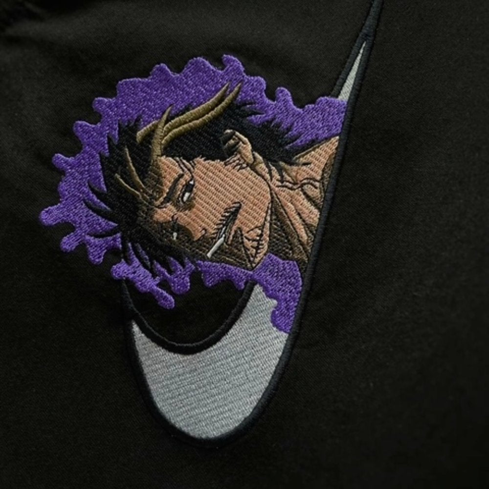 Custom Black Clover Yami Embroidered Crewneck OR Hoodie Sweatshirt