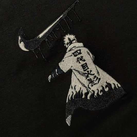 Custom Naruto Hokage Embroidered Crewneck OR Hoodie Sweatshirt