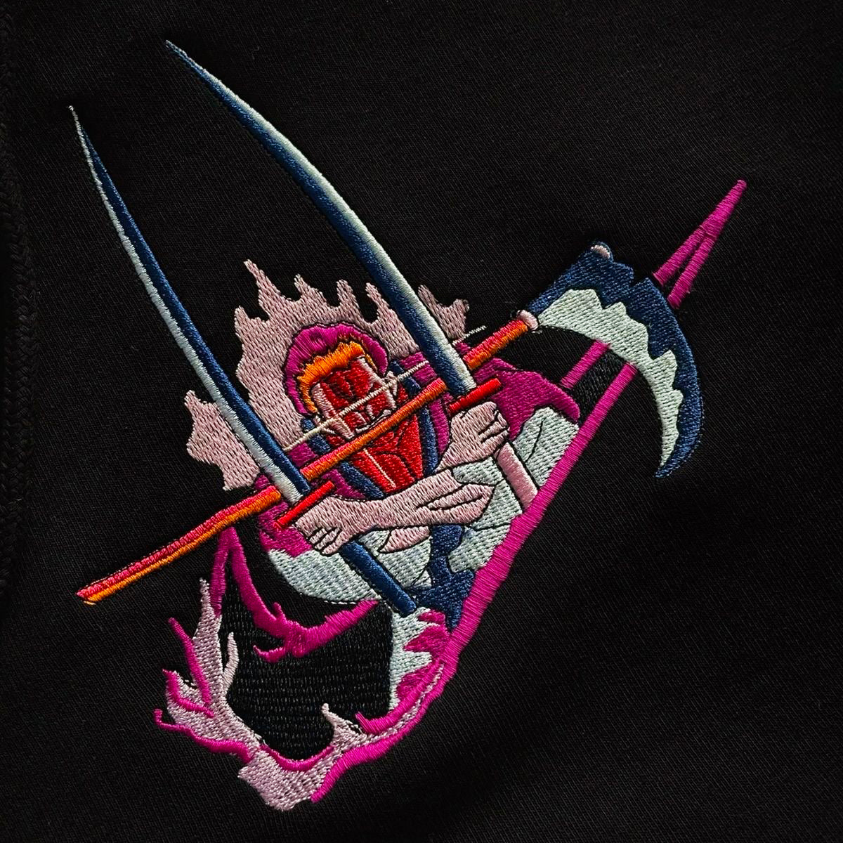 Custom One Piece Zoro Embroidered Crewneck OR Hoodie Sweatshirt