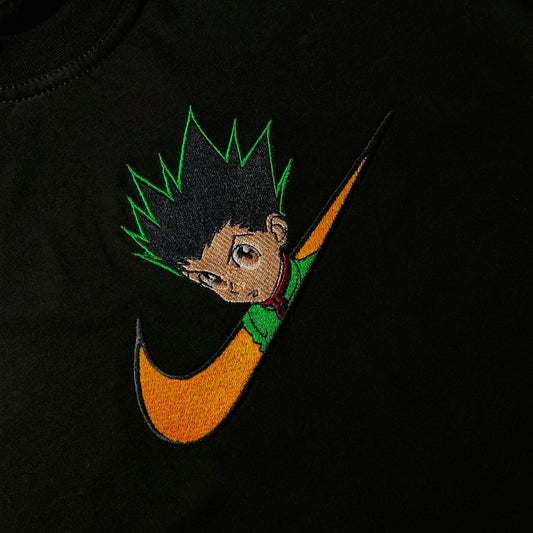 Custom Hunter X Hunter Gon Embroidered Crewneck OR Hoodie Sweatshirt