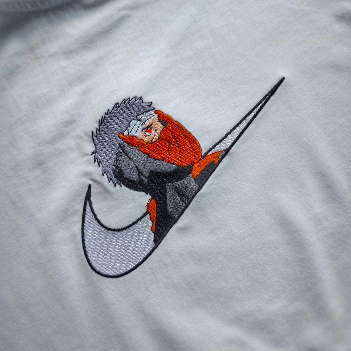 Custom Naruto Obito Embroidered Crewneck OR Hoodie Sweatshirt