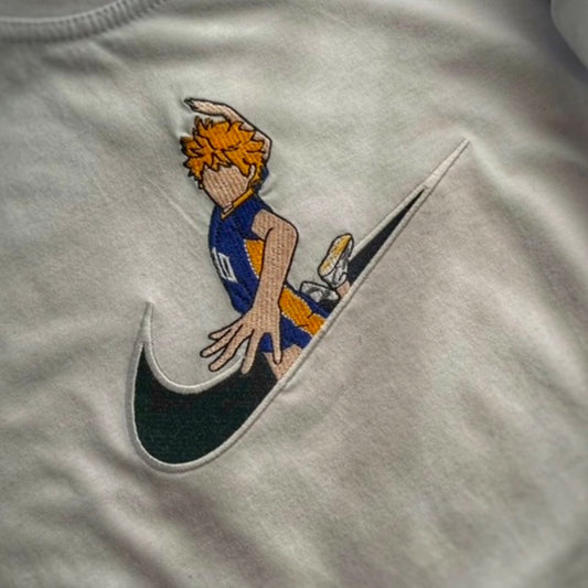 Custom Haikyu!! Volleyball Embroidered Crewneck OR Hoodie Sweatshirt