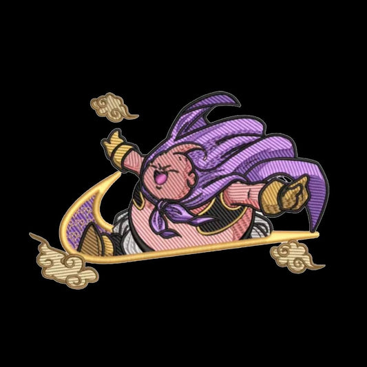 No Re-Stock: Custom Dragon ball Z Majin Buu Embroidered Crewneck OR Hoodie Sweatshirt