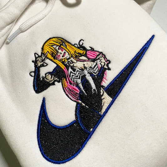 No Re-Stock: Custom My Dress-Up Darling Venomized Marin Embroidered Crewneck OR Hoodie Sweatshirt