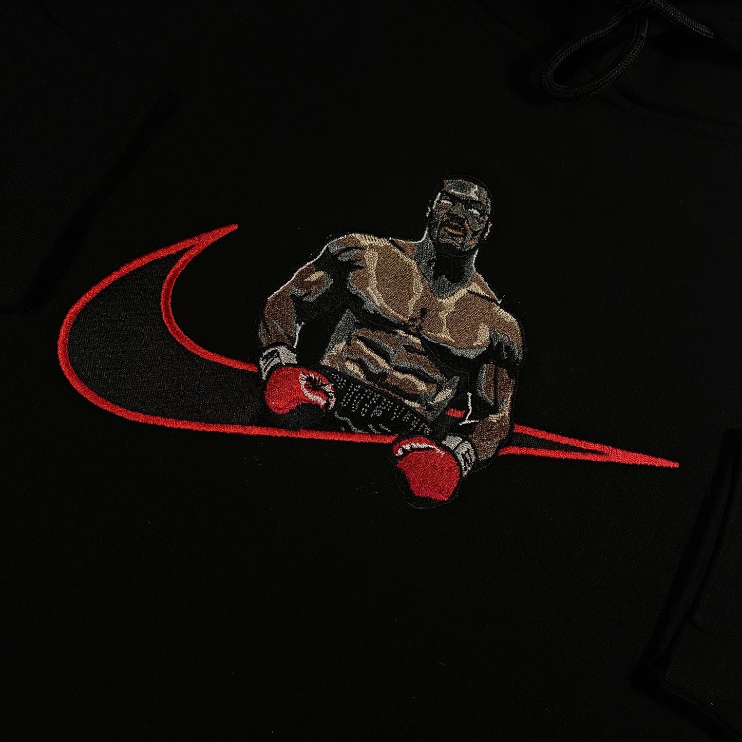 No Re-Stock: Custom Mike Tyson Embroidered Crewneck OR Hoodie Sweatshirt