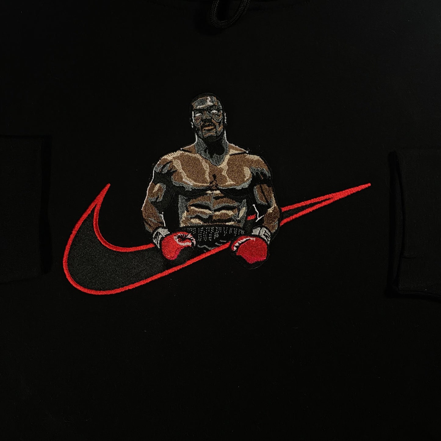 No Re-Stock: Custom Mike Tyson Embroidered Crewneck OR Hoodie Sweatshirt