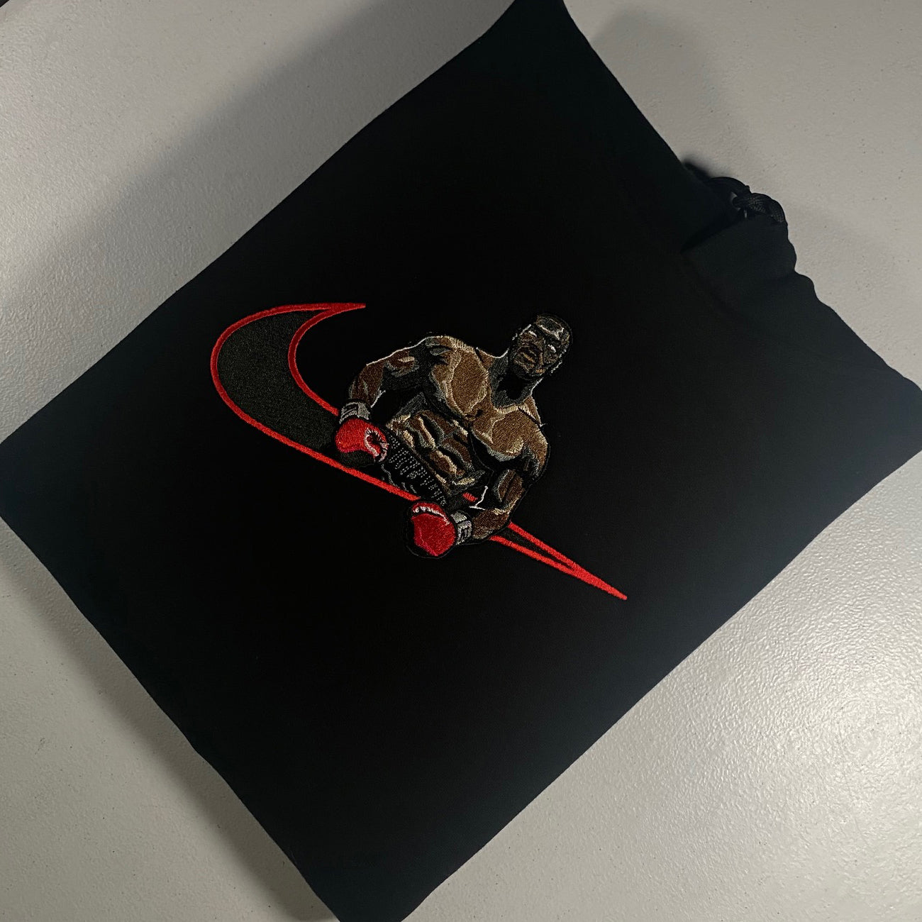 No Re-Stock: Custom Mike Tyson Embroidered Crewneck OR Hoodie Sweatshirt