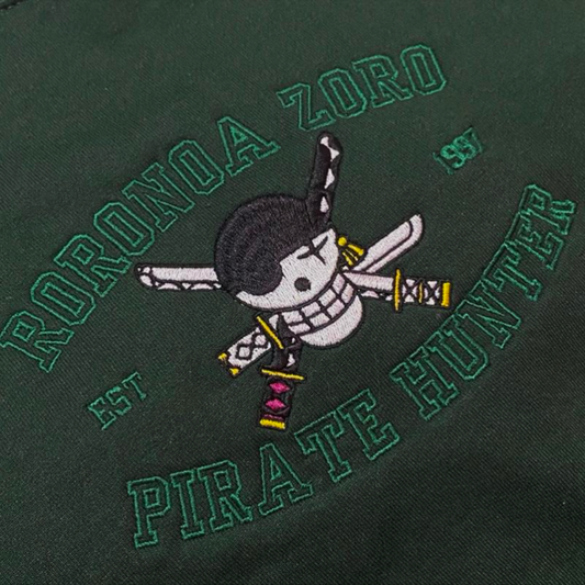 One Piece College Inspired Embroidered Sweatshirt/Crewneck