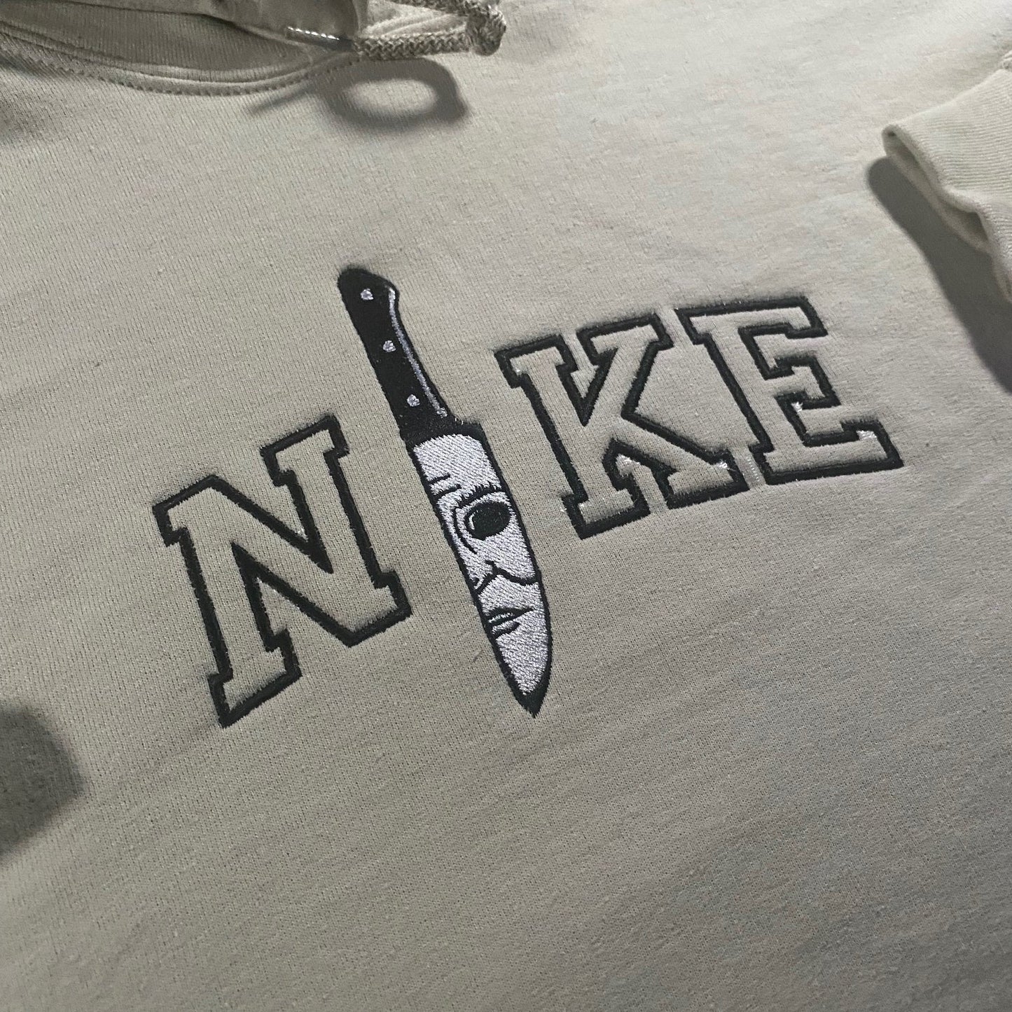 Custom Michael Myers Embroidered Crewneck OR Hoodie Sweatshirt