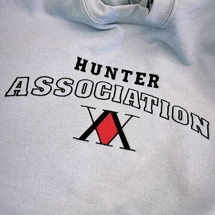 No Re-Stock: Custom Hunter X Hunter Association Embroidered T-Shirt
