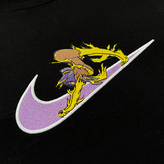 No Re-Stock: Custom Bleach Yoruichi Shihouin Embroidered Crewneck OR Hoodie Sweatshirt