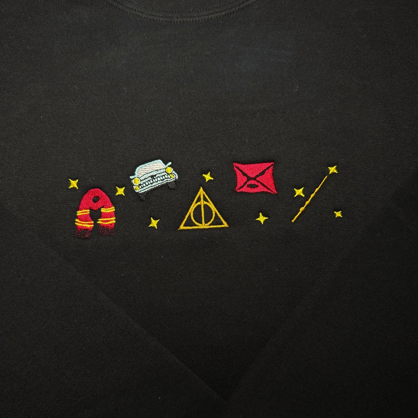 Custom Harry Potter Inspired Embroidered Crewneck OR Hoodie Sweatshirt